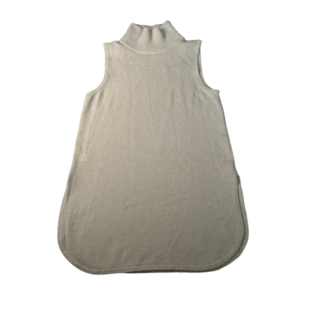 ANN TAYLOR Wool Sleeveless Sweater Vest Cream